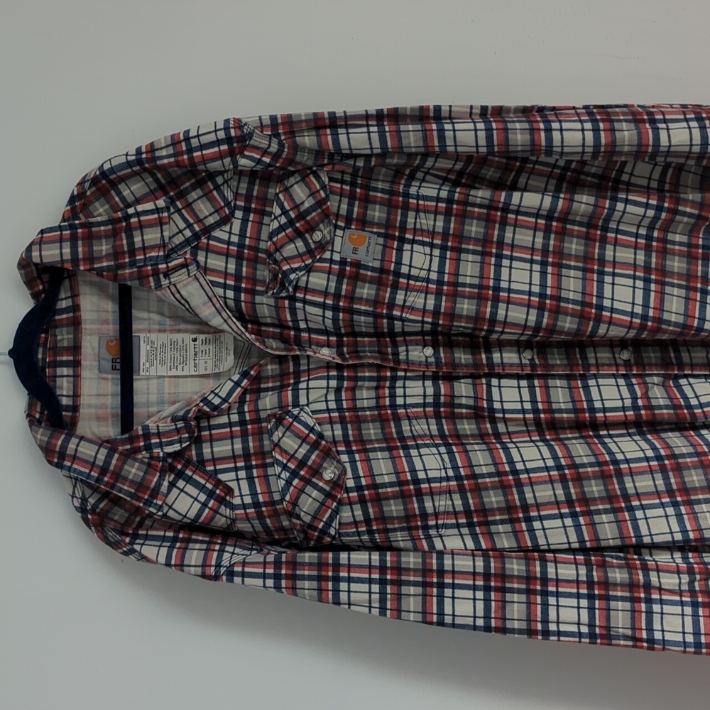 Carhartt Flame Resistant Pearl snap Button down
